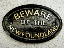 NEWFOUNDLAND PLAQUE DOG SIGN