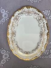 COALPORT WHITE ANNIVERSARY 14.75" OVAL PLATTER EXCELLENT USED CONDITION