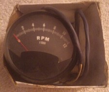 NOS - Vintage Westach 12000 RPM Tachometer 6 & 12 Volt