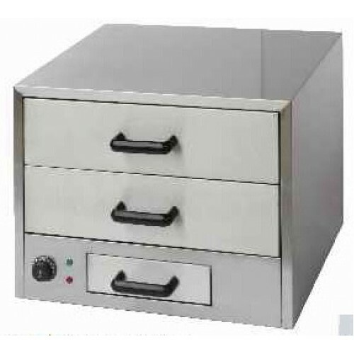 Heated food cabinet bun - -,
