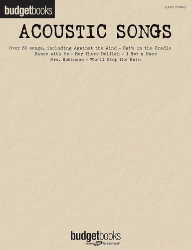 Budget books acoustic songs - books,