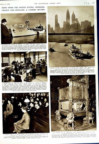 Original old vintage print - old,