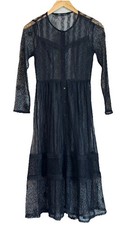 ZARA Black Lace Semi-Sheer