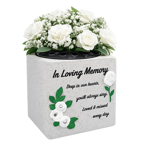 Memorial grave flower pot vase - memorial,