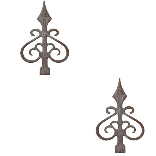 2pcs durable iron fence topper - 2pcs,