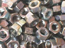 Nuts ⅜” BSW pk10 Whitworth Whit Full Steel Zinc Plated UK spec pack10 see detail