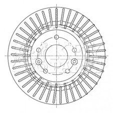 2x Brake Discs Vented For