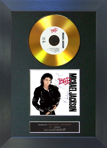 Gold disc michael jackson bad - disc,