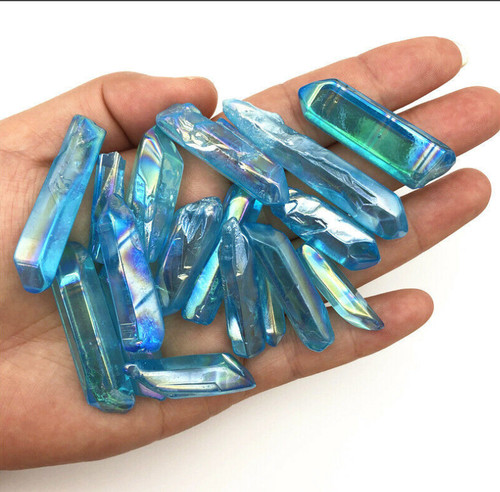 1pc aqua aura quartz - 1pc, crystal
