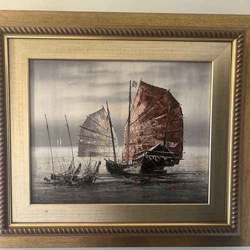 Junk boats canvas - junk,