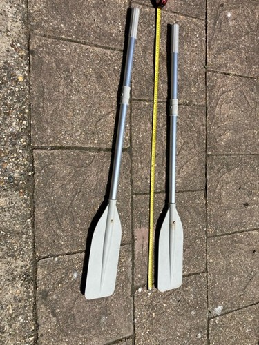 Aluminium oars for inflatable - aluminium,