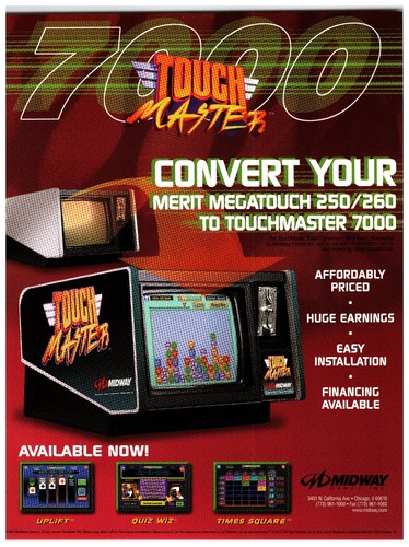Midway touchmaster 7000 arcade - touchmaster,