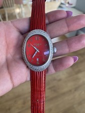 Locman Nuovo Quartz Diamond Red Dial Ladies Watch