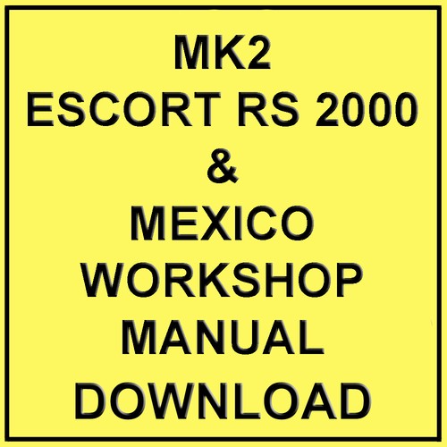 Ford escort mk2 - escort, &