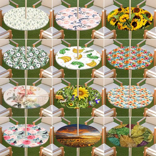 Outdoor round table cover - round,