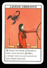 1 x card of Marina Abramovic - Performance artist writer filmmaker – A01