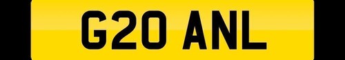 Number plate registration - plate,