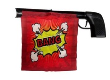 BANG Flag Gun Clown Accessory Prank Novelty Retro Circus Joke Trick