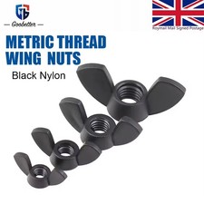 WING NUTS BLACK NYLON