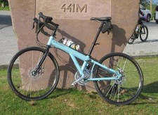 Airnimal Sport folding bike, used, 26'' wheels with mudguards, rack and bag