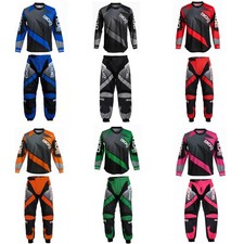 KIDS MOTOCROSS JERSEY PANT SUIT JUNIOR MOTORBIKE QUAD OFF ROAD DIRT MX RACE KITS