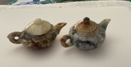 Vintage miniature teapots
