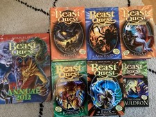 Beast Quest books 1 - 50 with collectors cards plus 2012 Annual & Dark Cauldron