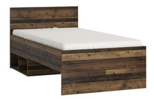 Single Bed 90cm Dark Grey and