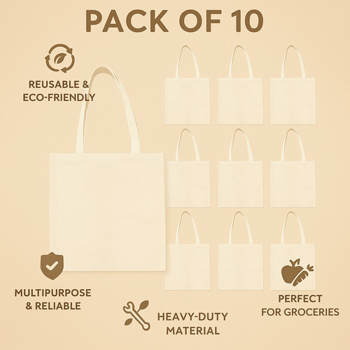 100 cotton shopping - 10, 100%