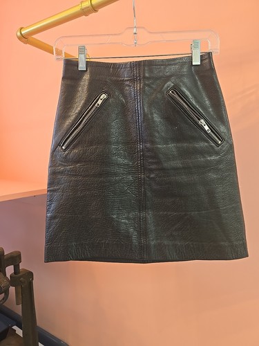 Maje black leather mini - ,