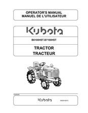 KUBOTA TRACTOR B6100HST B7100HST OPERATOR MANUAL REPRINTED COMB BOUND