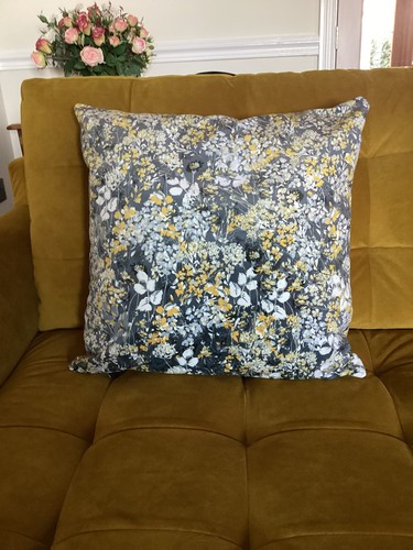 New yellow and - grey, velvet