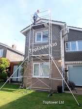 DIY Scaffold Tower Premium Aluminium Towers Work Up to 6.73m - Best Quality!