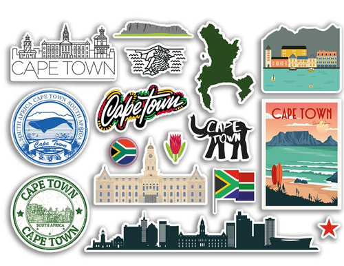 Sticker sheet cape town - sticker,