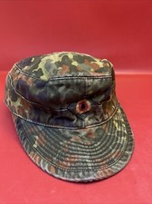German Army Camo Cap Hat w/ Label BAMBERGER MUTZEN-INDUSTRIE GMBH 1993 Size 59
