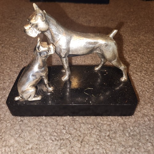 Boxer dog statue sculpture - statue,