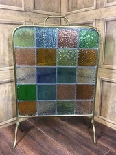 ANTIQUE ART DECO STAINED GLASS