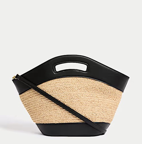 Straw bag bnwt - m&s,