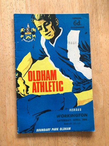 Oldham athletic programmes - oldham,