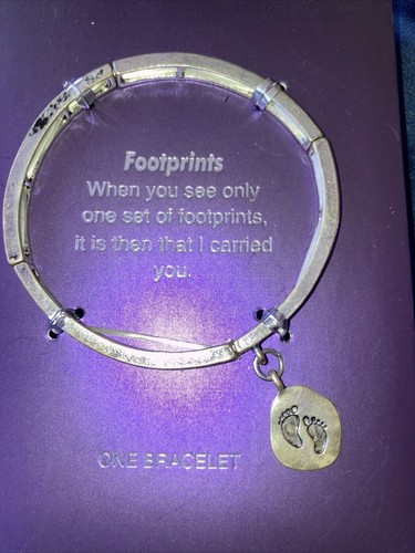 Foot prints silver plated - silver,