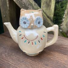 Vintage Lusterware Ceramic Decorative Miniature Owl Teapot Collectable