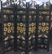 Large Heavy Metal Malaysian Room Divider/Screen