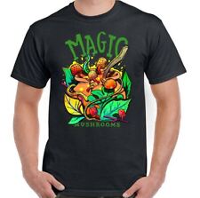 Magic Mushrooms T-Shirt LSD Psychedelic Glastonbury Festival Leeds Mens Funny