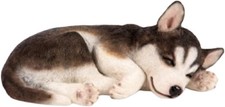 Sleeping Husky Puppy Garden