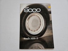 SAAB 9000 ABS SALES BROCHURE 1986 1987