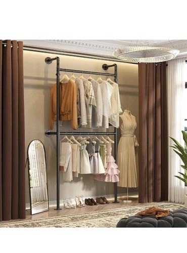 Industrial pipe clothing rack - industrial,