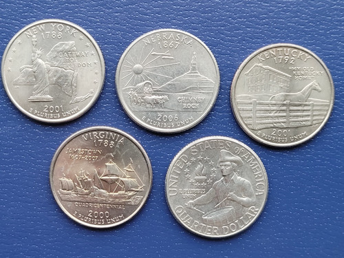 American coins usa state - 5, usa,