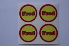 Fred lawn bowls stickers - lawn,