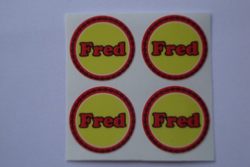 Fred lawn bowls stickers - lawn,