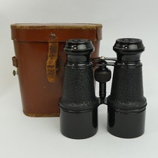 LEMIERE PARIS WAR OFFICE MODEL BINOCULARS & CASE IN G.W.O.
